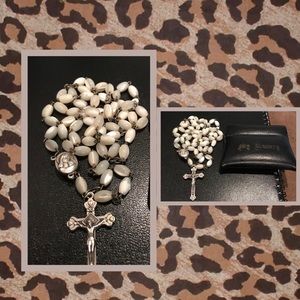 Beautiful Beaded Rosary with Carrying Case